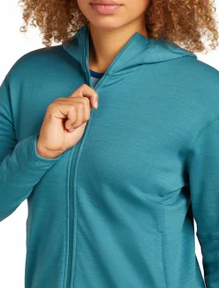 Bluza Icebreaker Merino 360 RealFleece Elemental Longsleeve Zip Hoodie Women