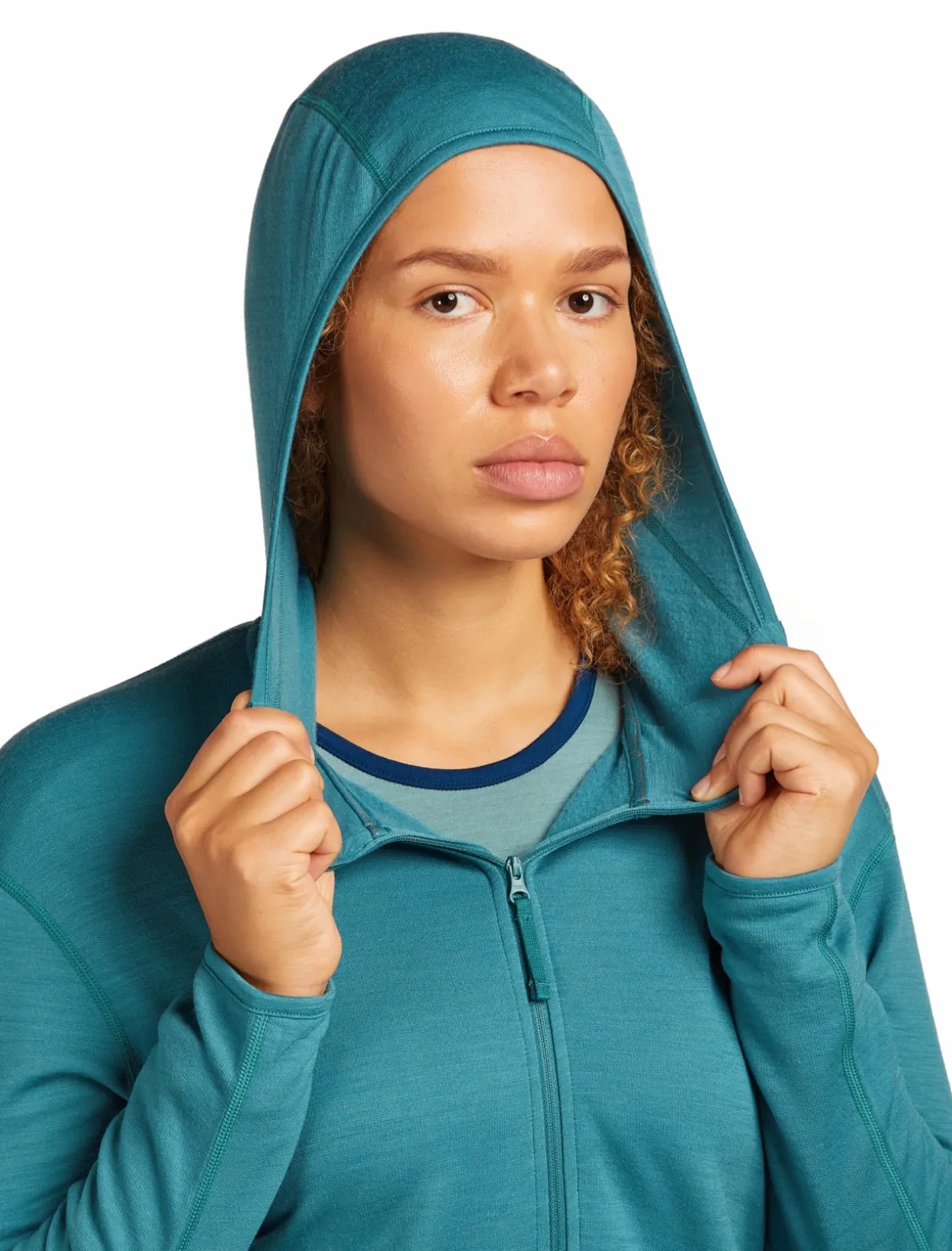 Bluza Icebreaker Merino 360 RealFleece Elemental Longsleeve Zip Hoodie Women