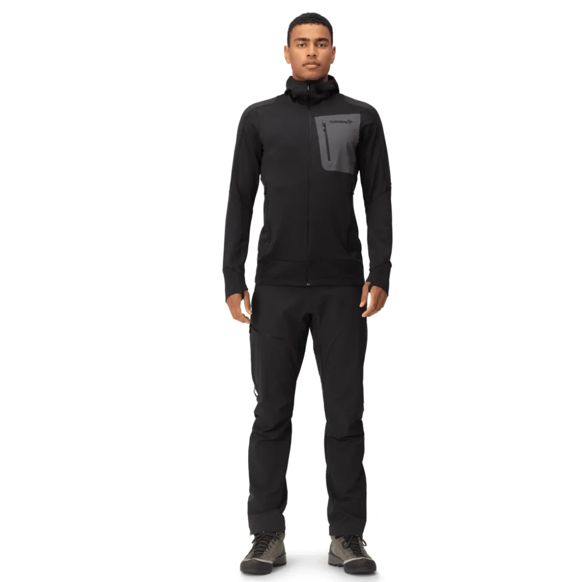 Bluza Norrona Falketind Power Grid Zip Hood Men