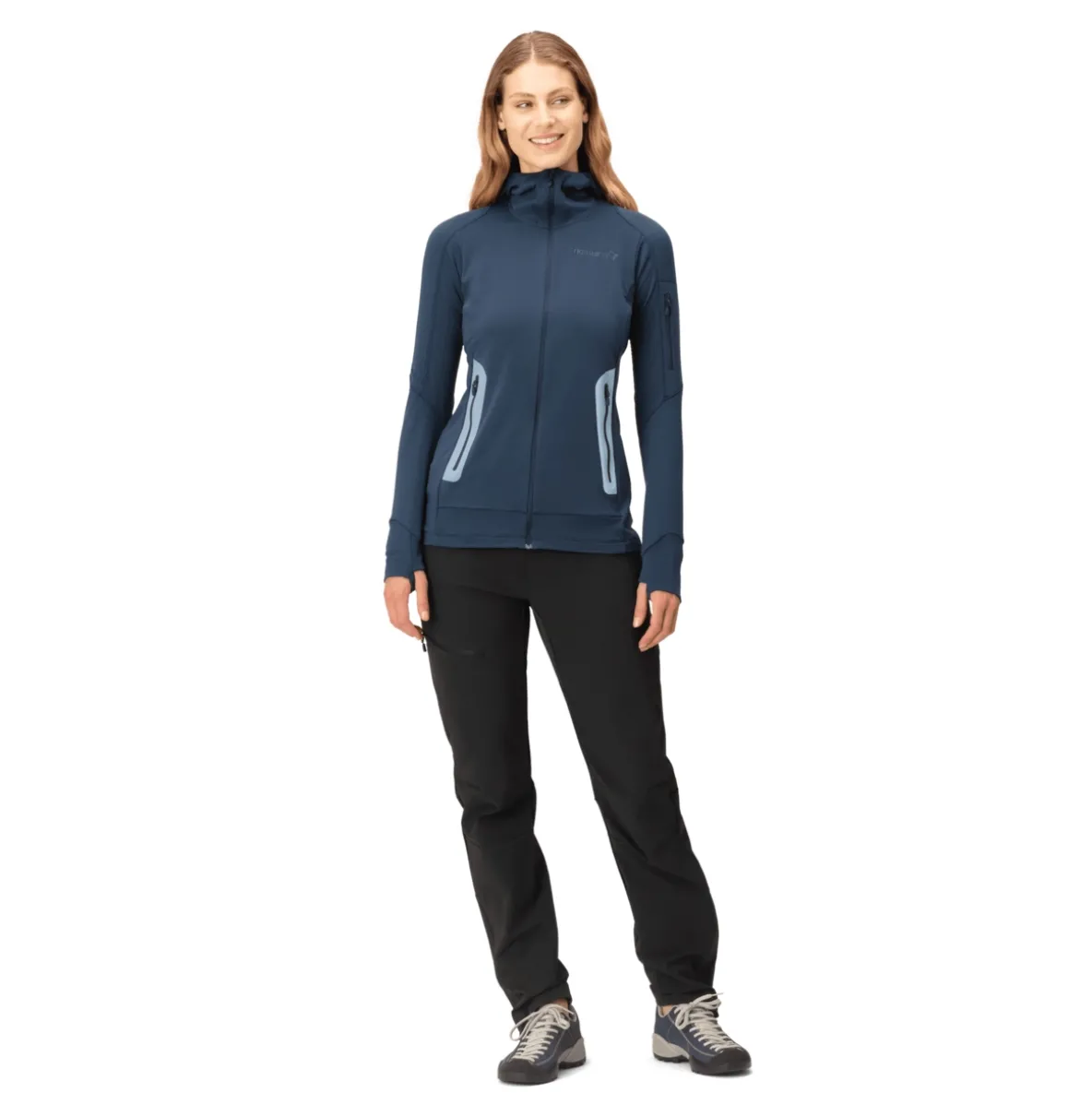 Bluza Norrona Falketind Power Grid Zip Hood Women