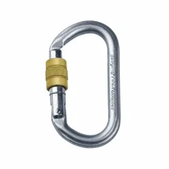 Karabinek stalowy Owalny Singing Rock Oval Steel Screw gate