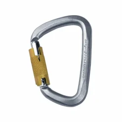 Karabinek stalowy Singing Rock D Steel Triple lock