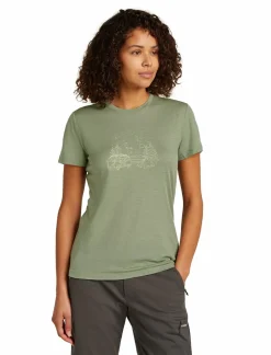 Koszulka Damska Icebreaker Merino Tech Lite III SS Tee Van Camp