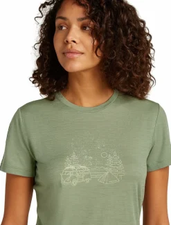 Koszulka Damska Icebreaker Merino Tech Lite III SS Tee Van Camp