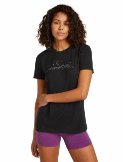 Koszulka Damska Icebreaker Merino Tech Lite III SS Tee Sparkling Stars
