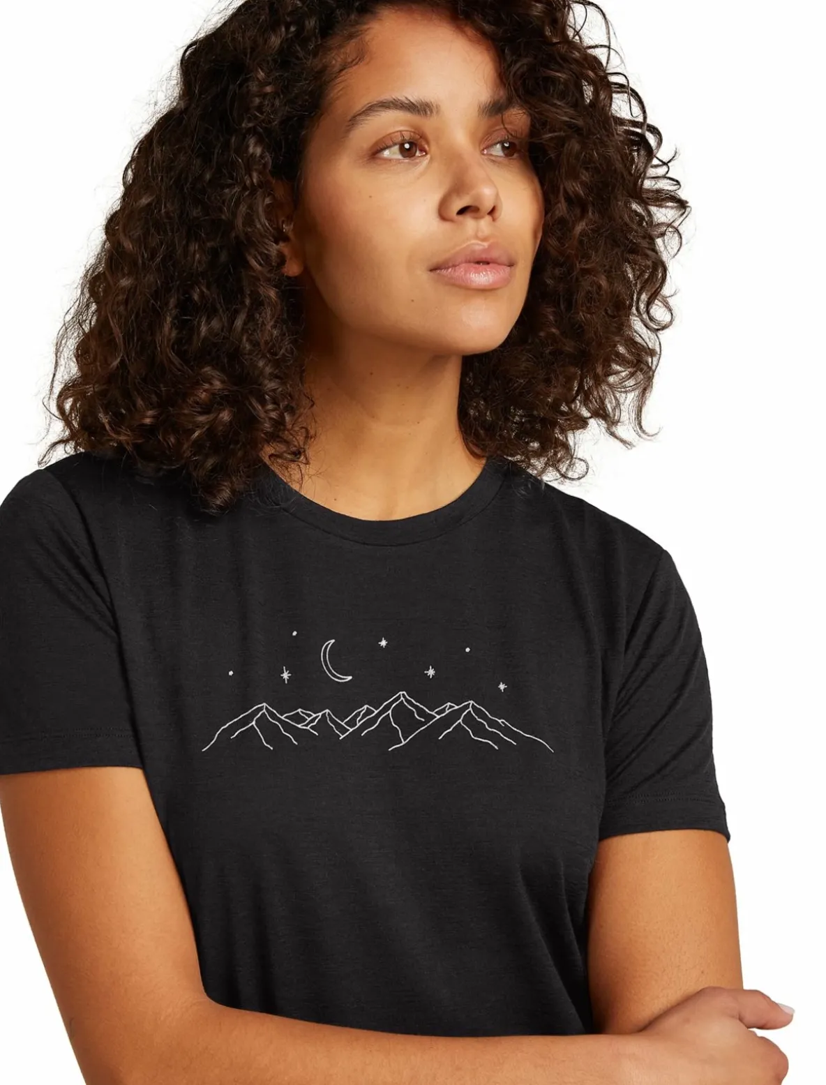 Koszulka Damska Icebreaker Merino Tech Lite III SS Tee Sparkling Stars