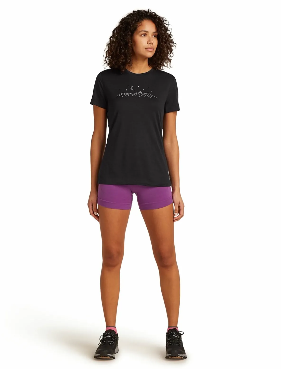 Koszulka Damska Icebreaker Merino Tech Lite III SS Tee Sparkling Stars