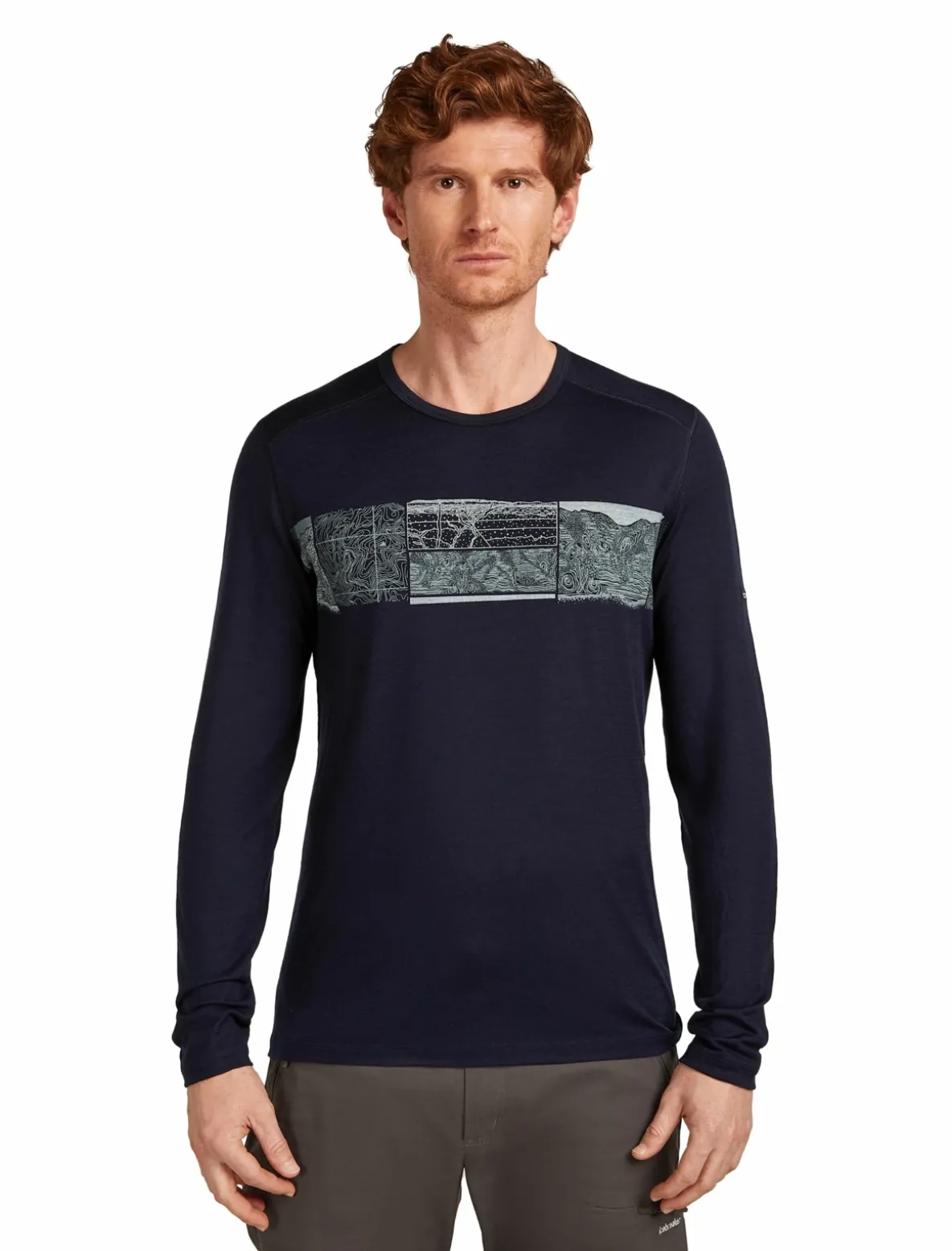Koszulka Icebreaker Merino 200 Oasis LS Crewe Elevation Line Men