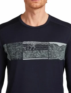 Koszulka Icebreaker Merino 200 Oasis LS Crewe Elevation Line Men