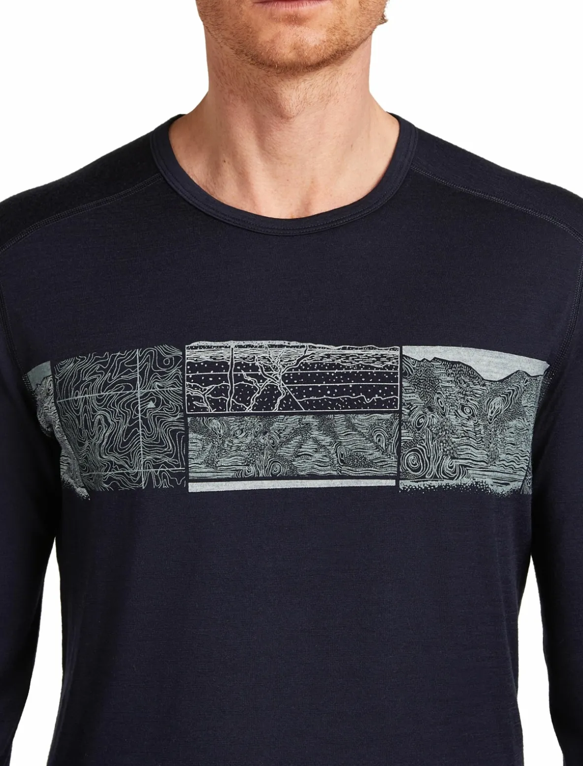 Koszulka Icebreaker Merino 200 Oasis LS Crewe Elevation Line Men