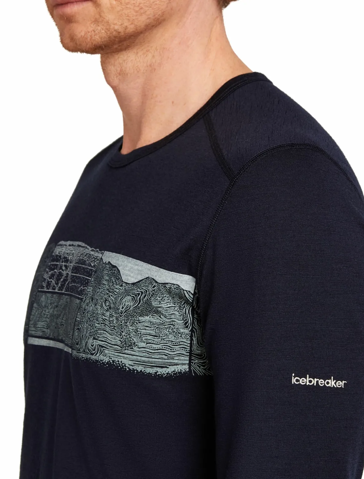 Koszulka Icebreaker Merino 200 Oasis LS Crewe Elevation Line Men