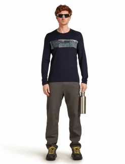 Koszulka Icebreaker Merino 200 Oasis LS Crewe Elevation Line Men