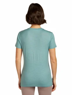 Koszulka Icebreaker Merino Tech Lite SS Tee Lake View Women