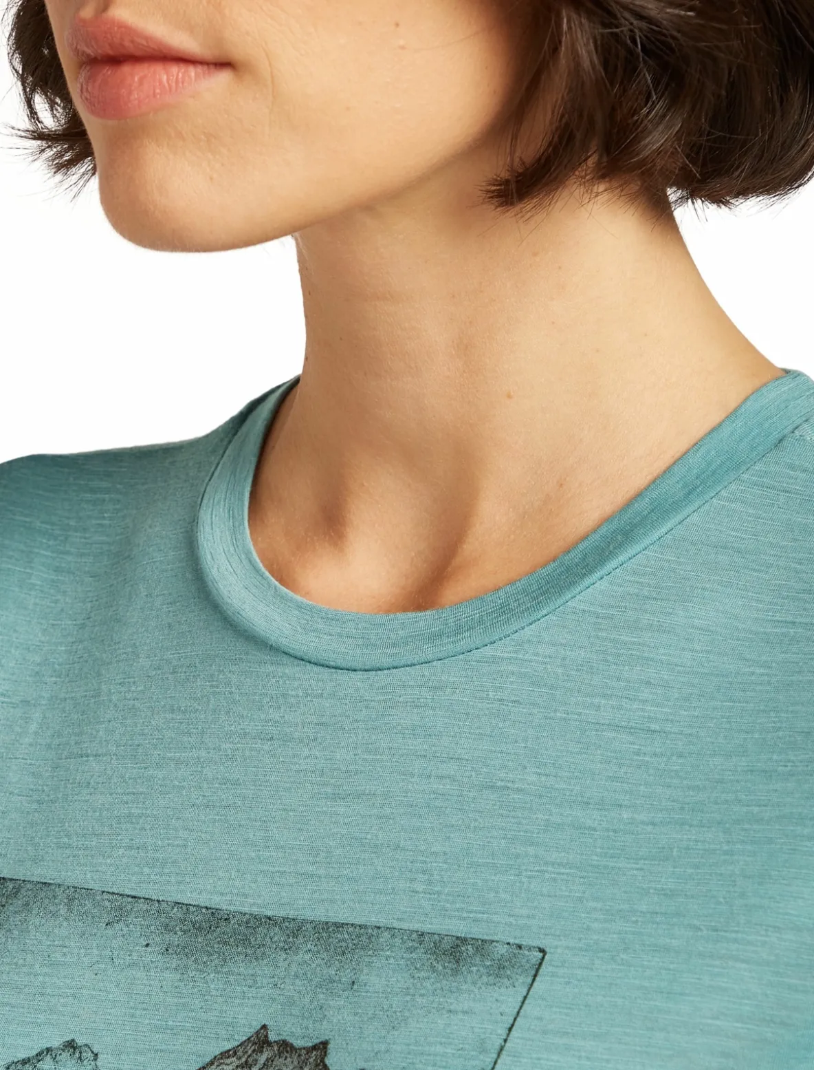 Koszulka Icebreaker Merino Tech Lite SS Tee Lake View Women