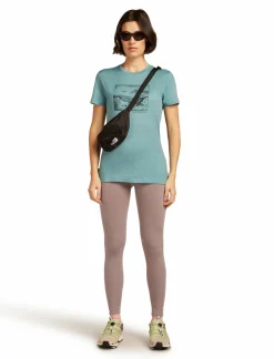 Koszulka Icebreaker Merino Tech Lite SS Tee Lake View Women