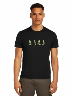 Koszulka Icebreaker Merino Tech Lite SS Tee Snow Day Men