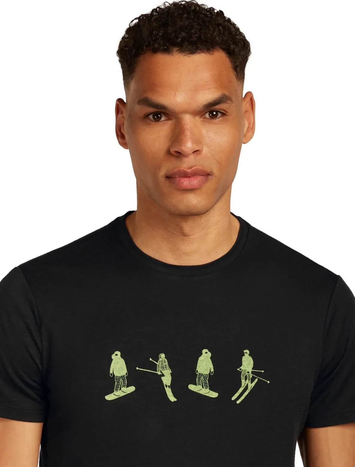 Koszulka Icebreaker Merino Tech Lite SS Tee Snow Day Men