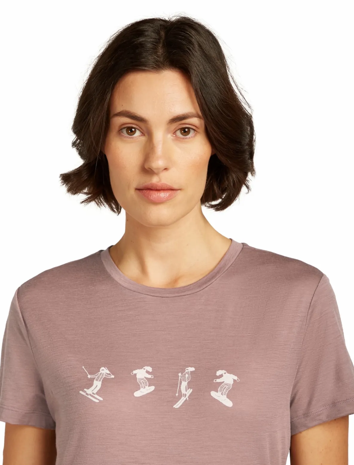 Koszulka Icebreaker Merino 150 Tech Lite Short Sleeve Snow Day Women
