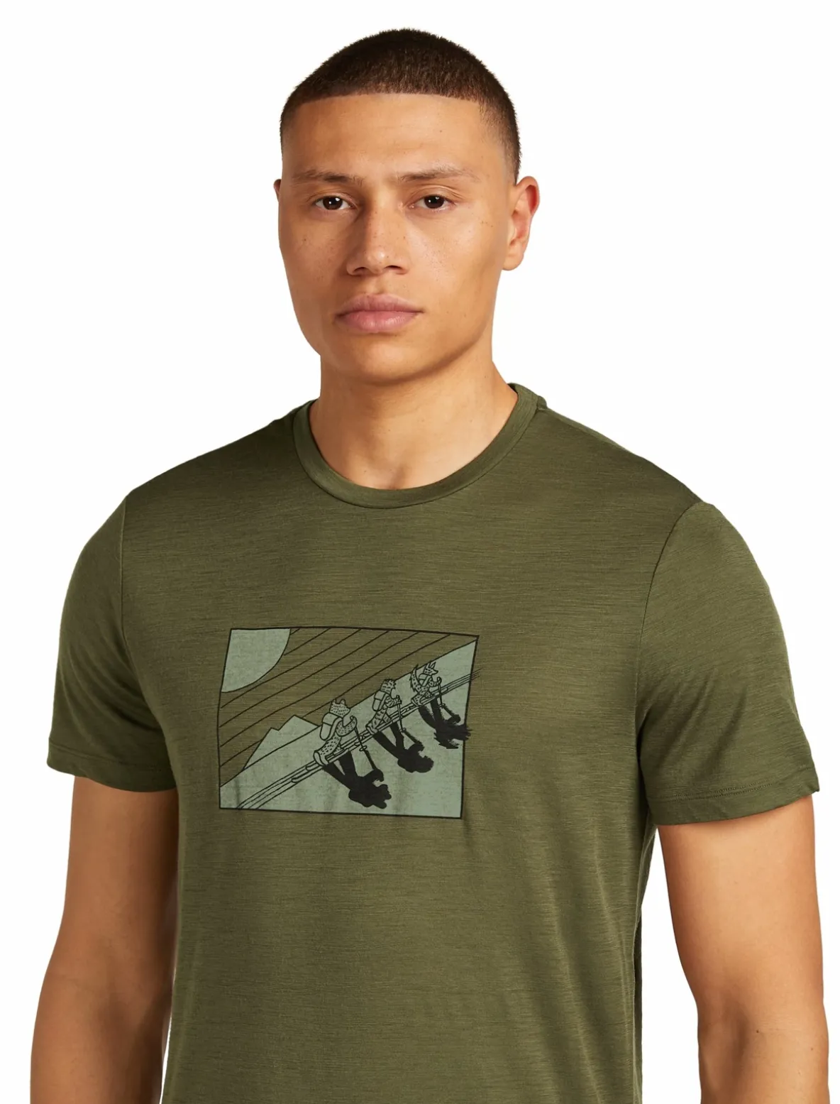 Koszulka Icebreaker Merino Tech Lite SS Tee In The Wild Men
