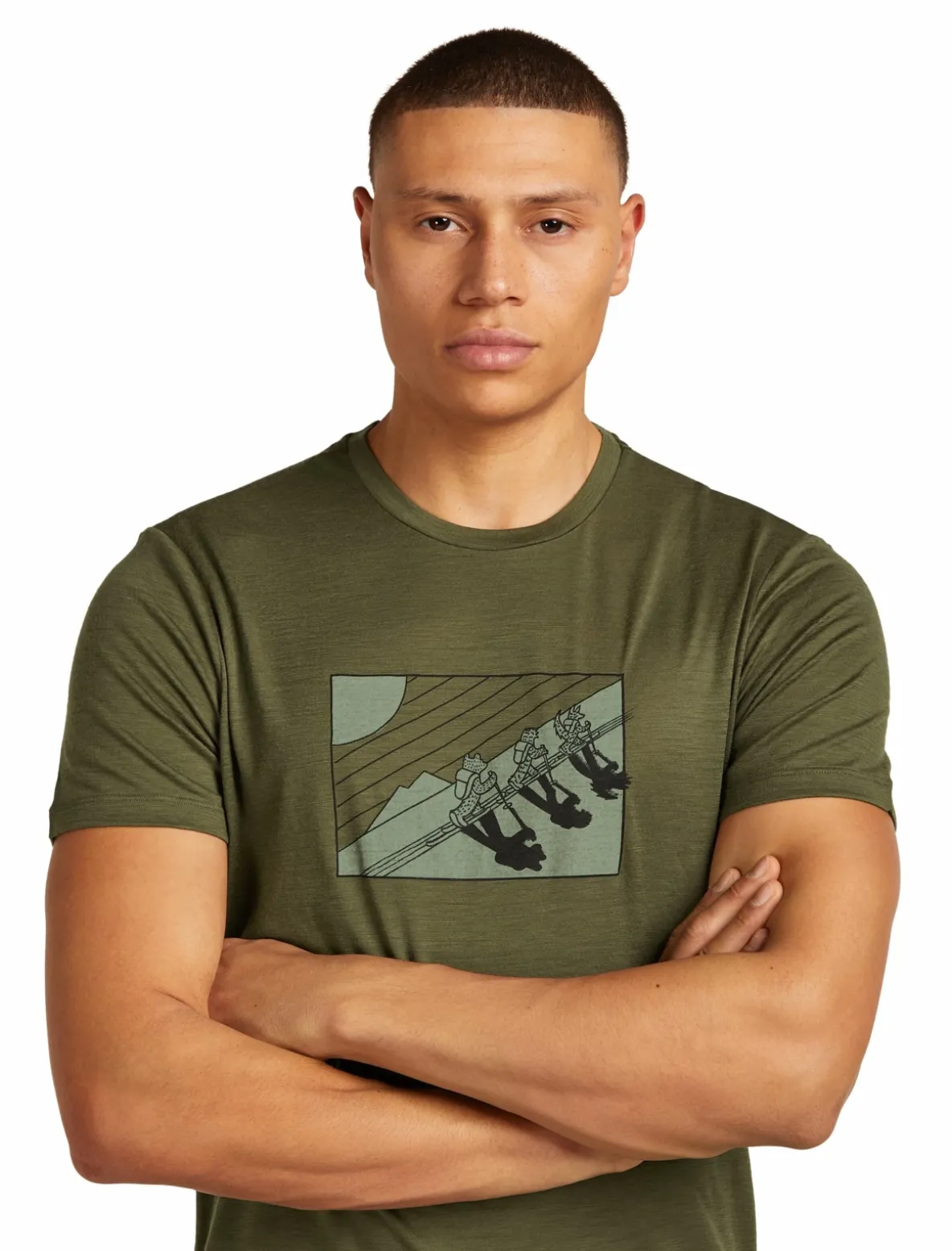 Koszulka Icebreaker Merino Tech Lite SS Tee In The Wild Men