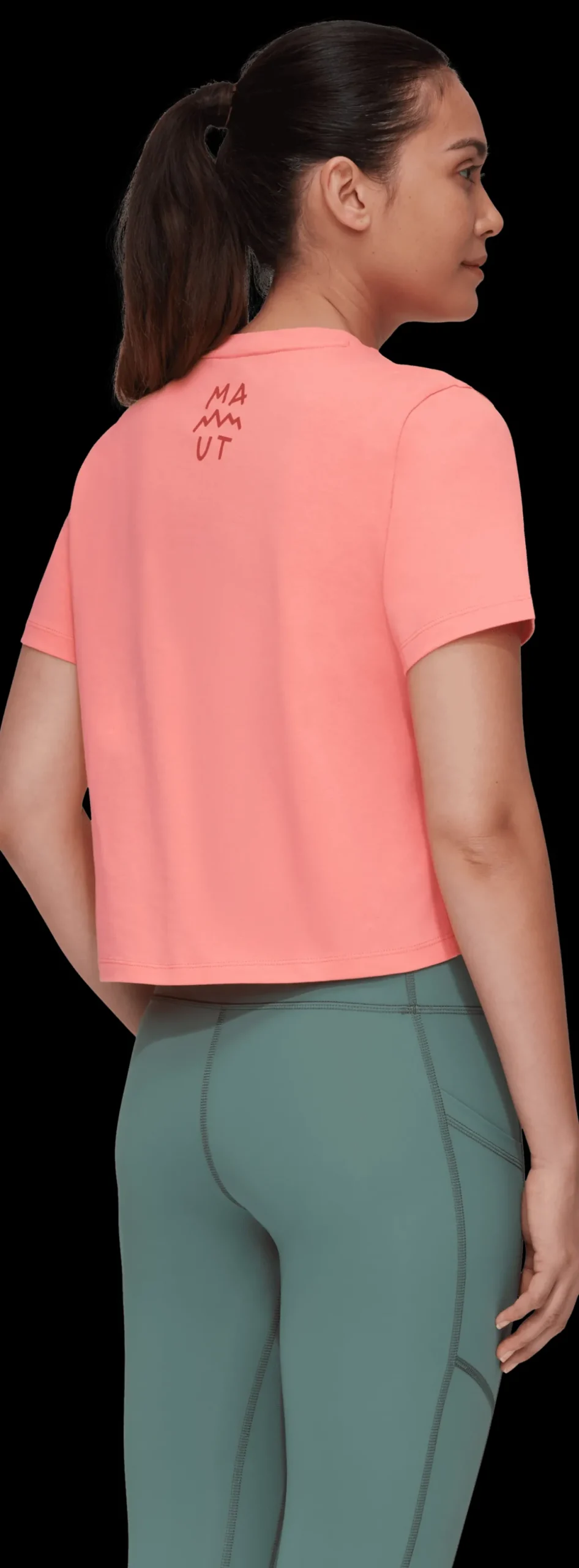 Koszulka Mammut Massone T-Shirt Cropped Women Lettering