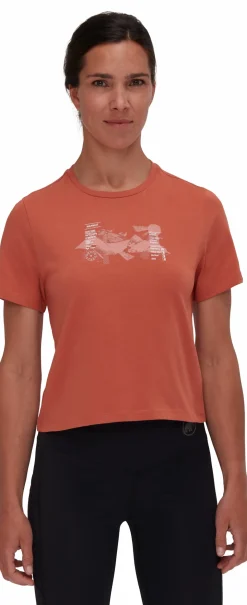 Koszulka Mammut Massone T-Shirt Cropped Women Rocks