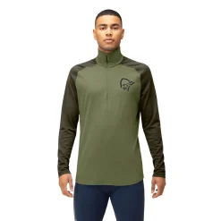 Koszulka merino Norrona Femund PureUll Zip Neck Men