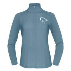 Koszulka merino Norrona Femund PureUll Zip Neck Women