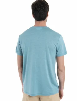Koszulka Męska Icebreaker Merino Tech Lite III SS Tee Cadence Paths