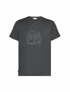 Koszulka Męska Icebreaker Merino Tech Lite III SS Tee Sunset Camp