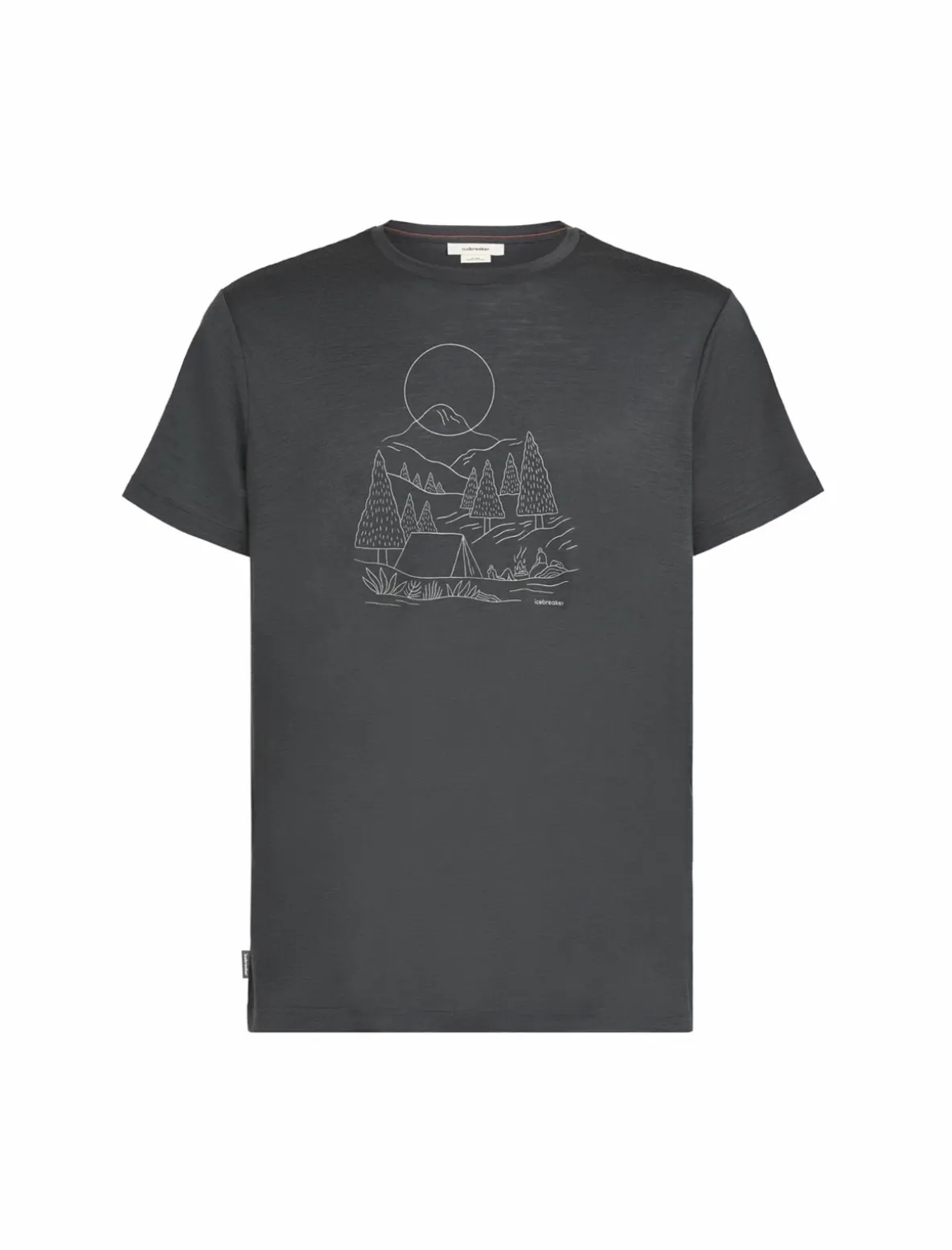 Koszulka Męska Icebreaker Merino Tech Lite III SS Tee Sunset Camp