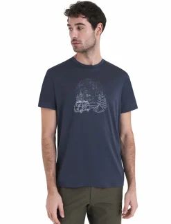 Koszulka Męska Icebreaker Merino Tech Lite III SS Tee Van Camp