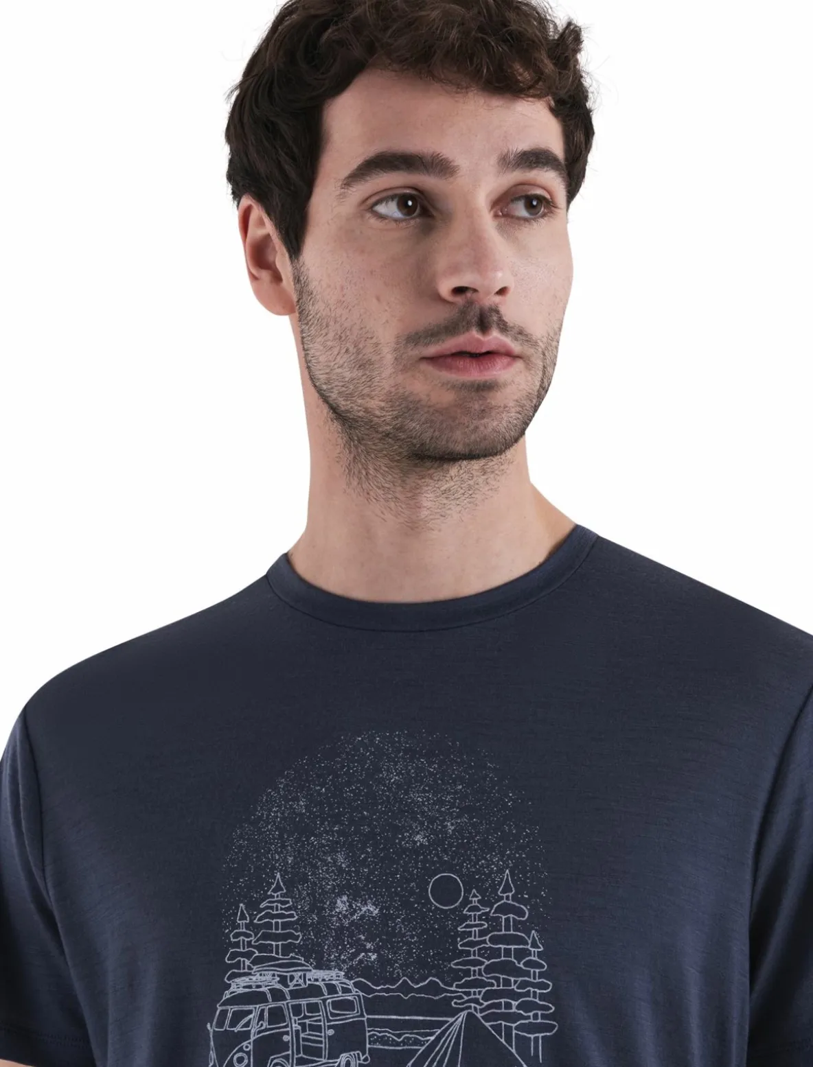 Koszulka Męska Icebreaker Merino Tech Lite III SS Tee Van Camp