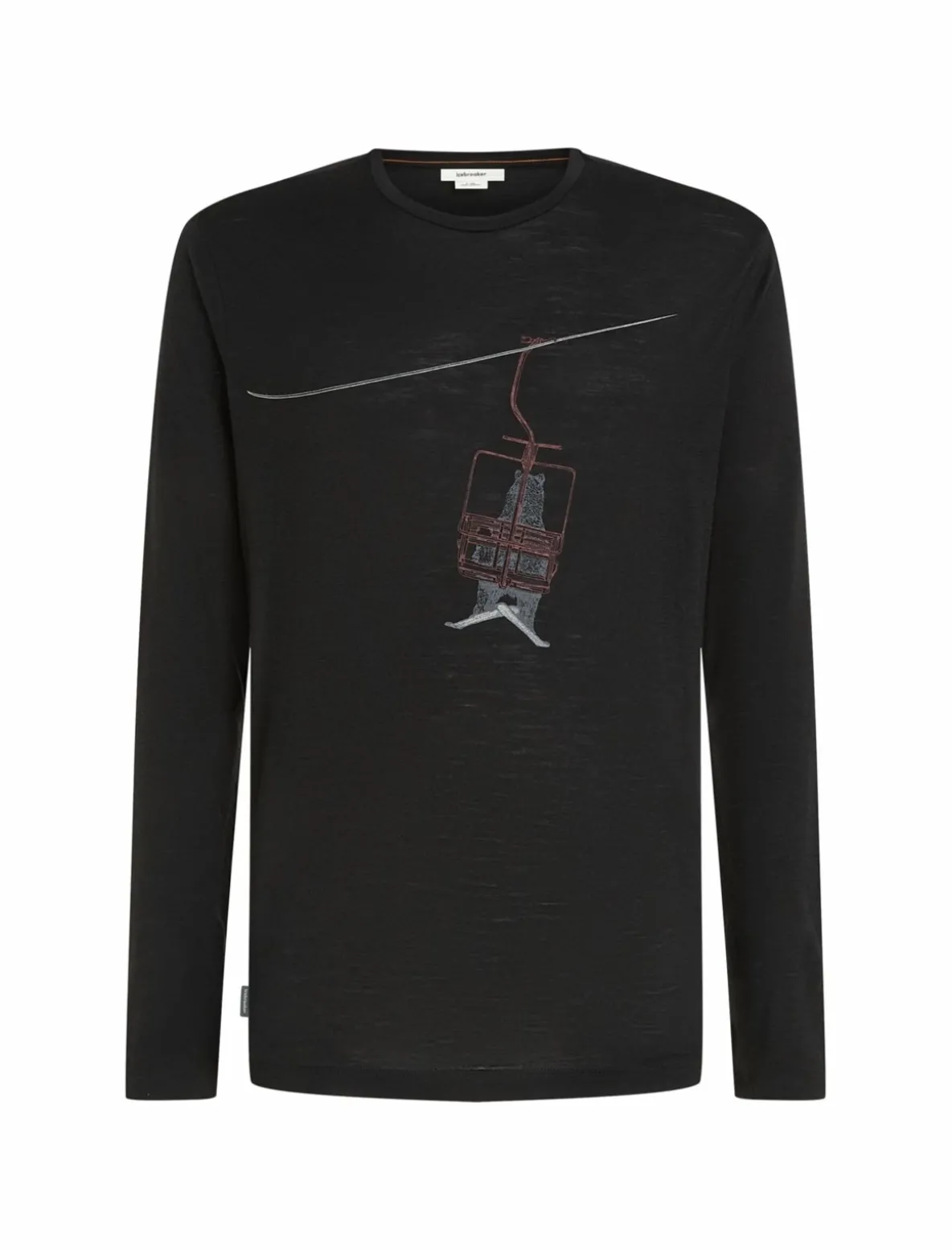 Koszulka Męska Icebreaker Merino Tech Lite LS Tee Bear Lift