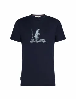 Koszulka Męska Icebreaker Merino Tech Lite III SS Tee Polar Paddle