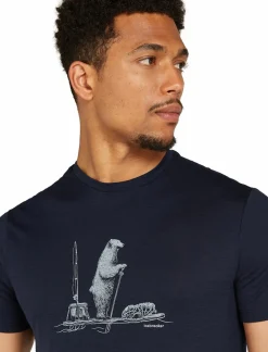Koszulka Męska Icebreaker Merino Tech Lite III SS Tee Polar Paddle