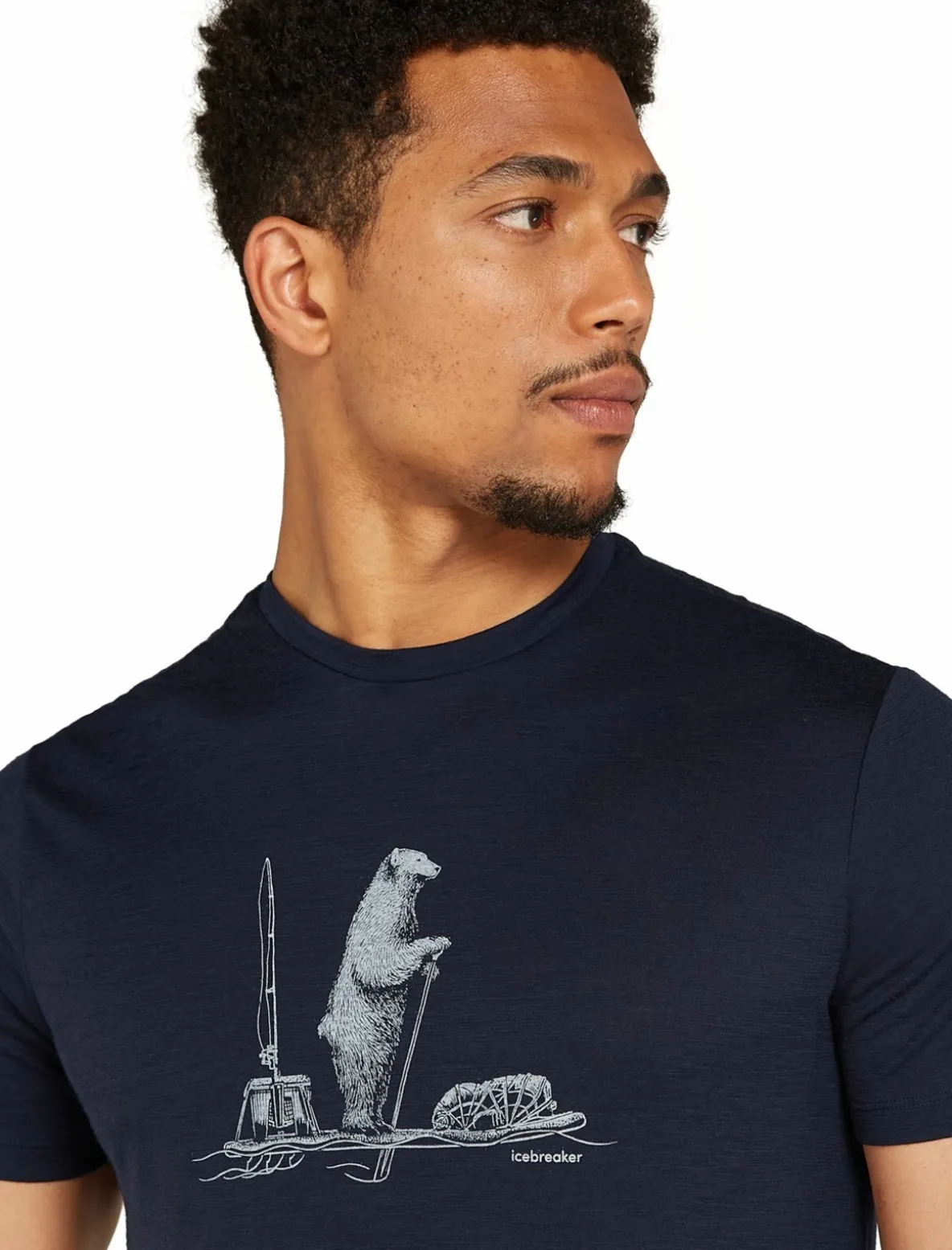 Koszulka Męska Icebreaker Merino Tech Lite III SS Tee Polar Paddle