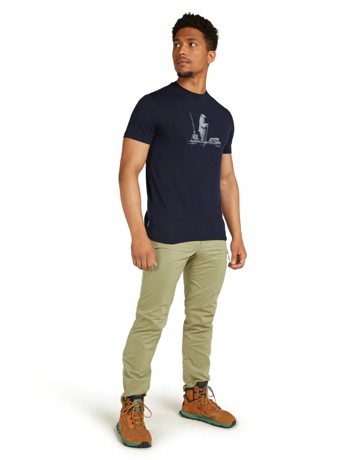Koszulka Męska Icebreaker Merino Tech Lite III SS Tee Polar Paddle