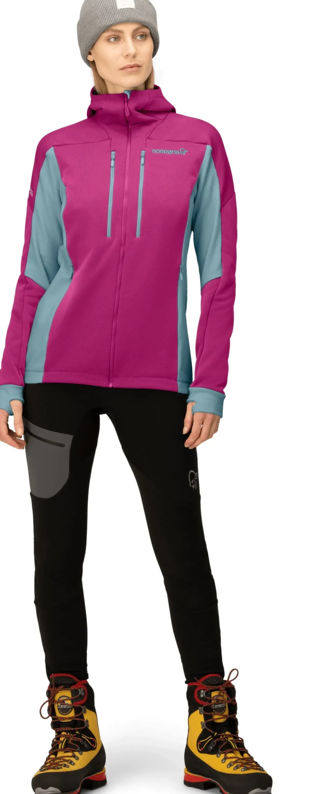 Polar Norrona Trollveggen Powerstretch Pro Zip Hood Women